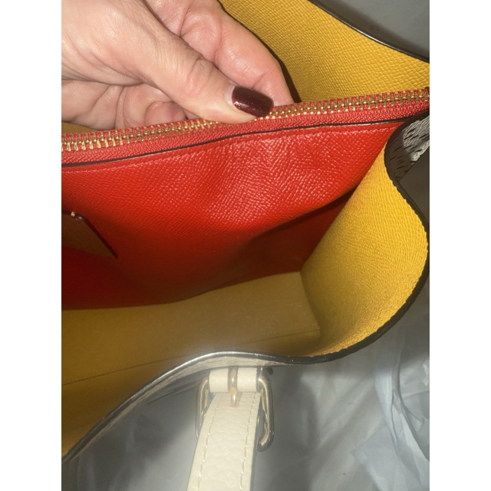 Coach C6978 Mickey Mouse X Keith Haring Mollie Large Leather Shoulder Tote Bag - Picture 3 of 16